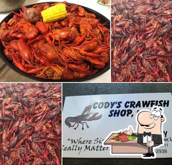 Pick various seafood items served at Cody's Crawfish