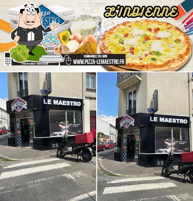 Voici l’image indiquant la extérieur et pizza sur Le Maestro Pizza