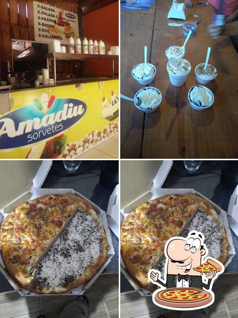 Consiga pizza no Pizzaria Amadiu