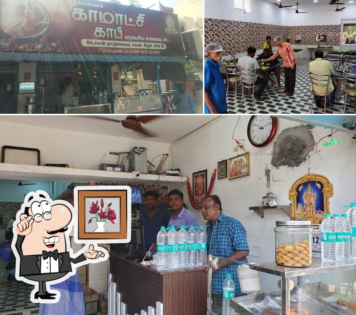 Among different things one can find interior and exterior at Hotel KAMATCHI BHAVAN - Pure Veg Restaurant in Kumbakonam