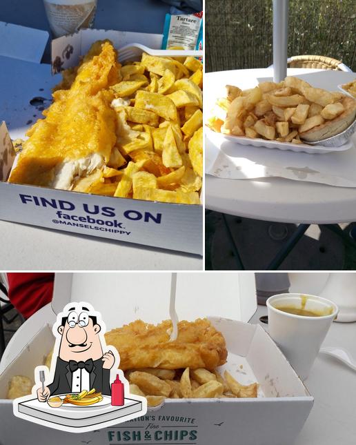 Order French fries at Mansel's Chippy