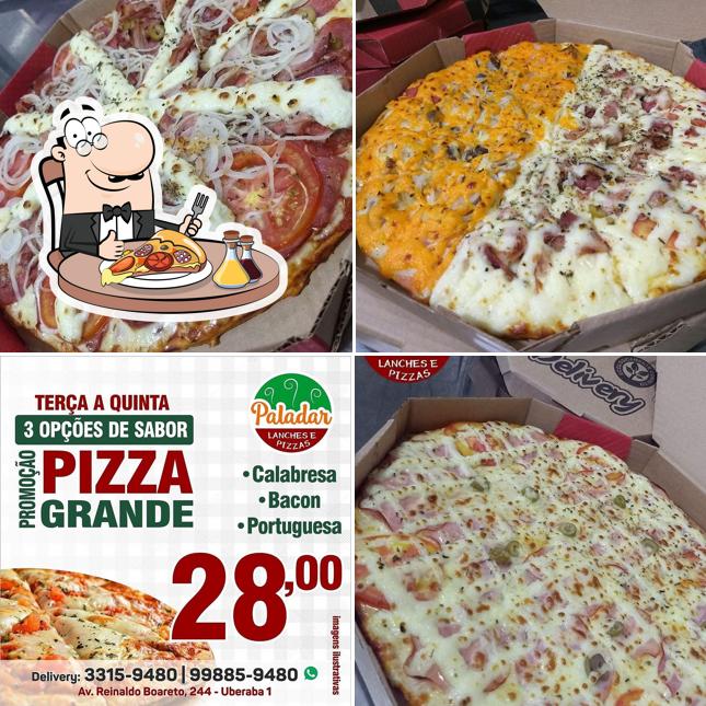 Escolha pizza no Paladar Pizzas e Lanches