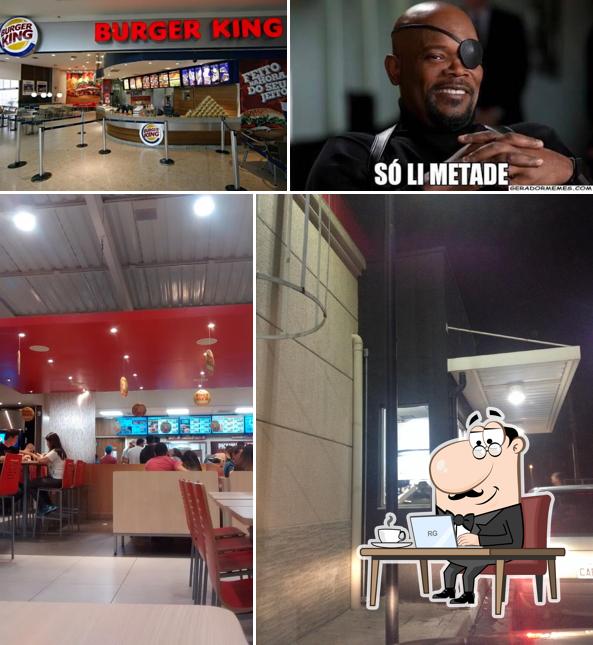 O interior do Burger King