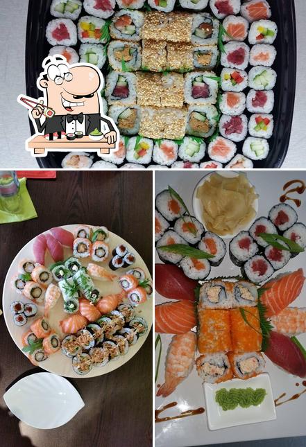 Prenez différentes options de sushi