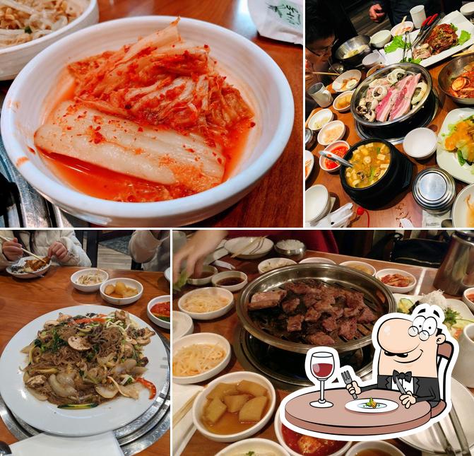 Food at Insadong Korean BBQ Restaurant
