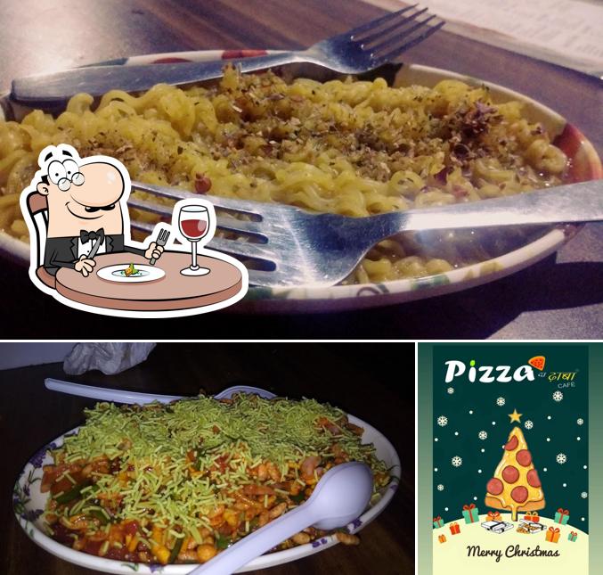 Food at Pizza Da Dhaba Cafe