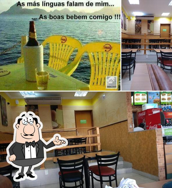 O interior do Subway