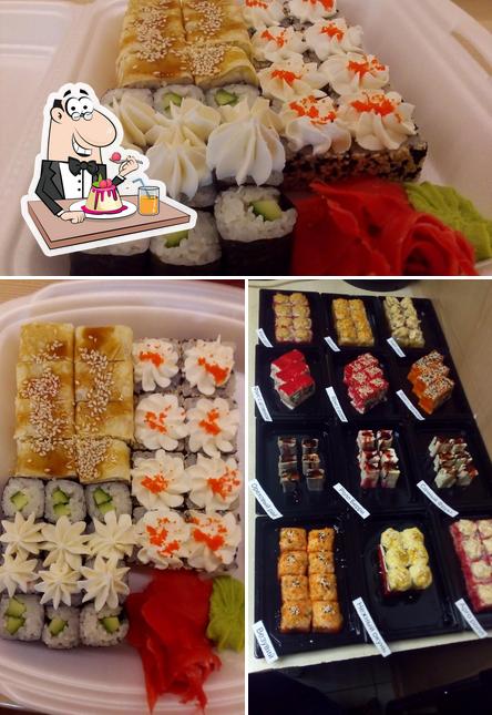 Sushi wok provides a selection of sweet dishes