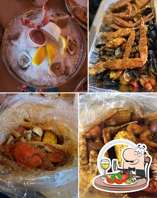 Pick various seafood items served at Mr. & Mrs. Crab - Gandy