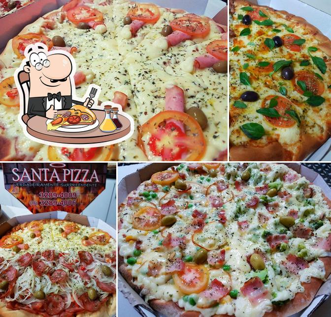 Закажите пиццу в "Santa Pizza Ribeirão"