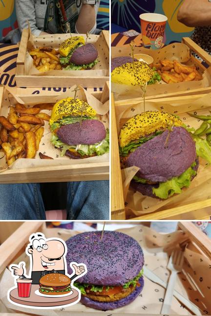 Ordina un hamburger a Flower Burger