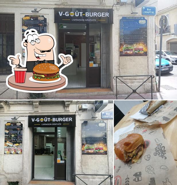 Commandez un hamburger à V-GOUT BURGER