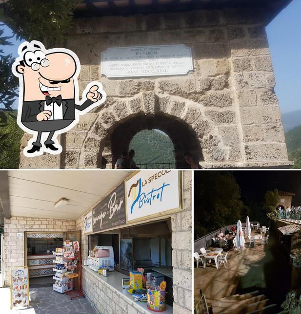 Tra le varie cose da Bistrot La Specola Cascata delle Marmore si possono trovare la interni e esterno