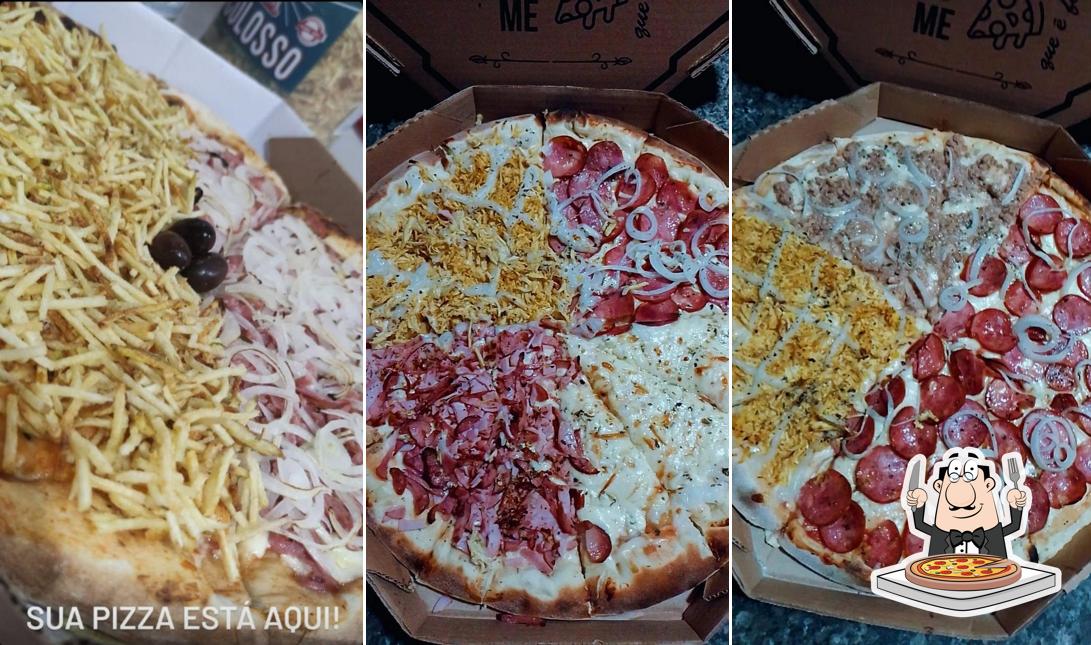 Consiga diferentes tipos de pizza