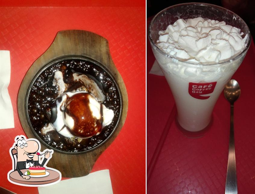 Cafe Coffee Day serves a variety of desserts
