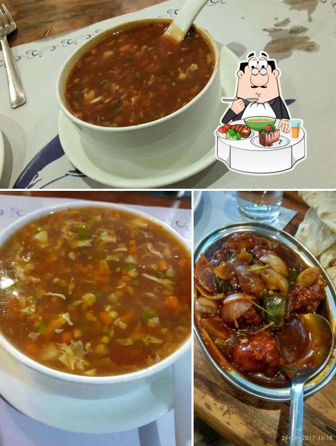 Hot and sour soup at Dolphin Restaurant