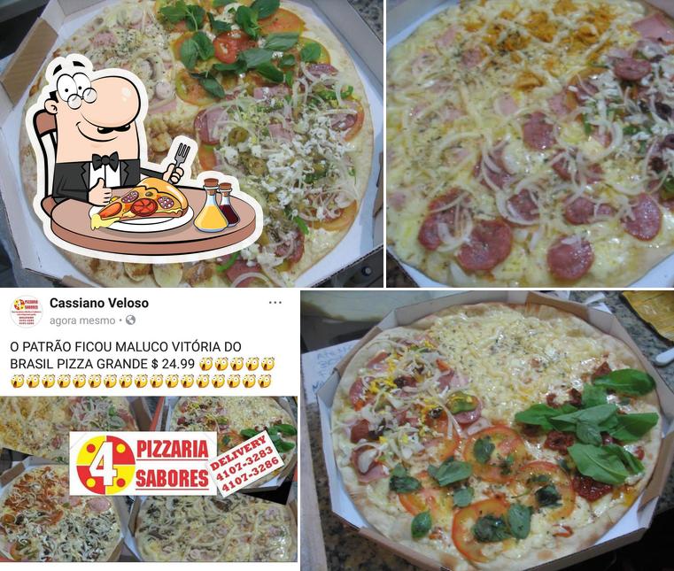 Elige una pizza en Pizzaria 4 Sabores Rio de Janeiro RJ