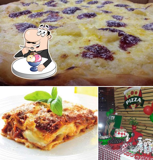 PIZZA ITALIA da Daniele Autèntica Pizzaria Italiana provê uma variedade de sobremesas