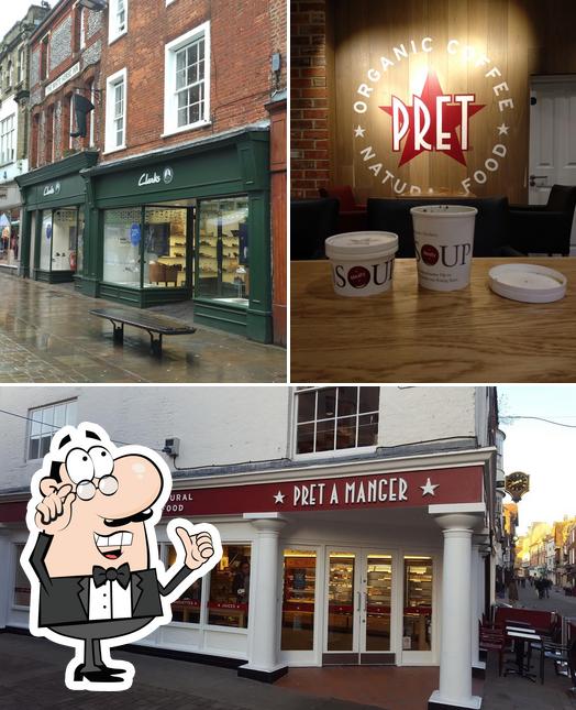 The interior of Pret A Manger