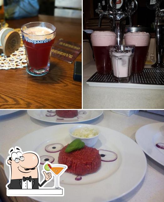 The picture of drink and food at Restaurace Rychnovský Rynek