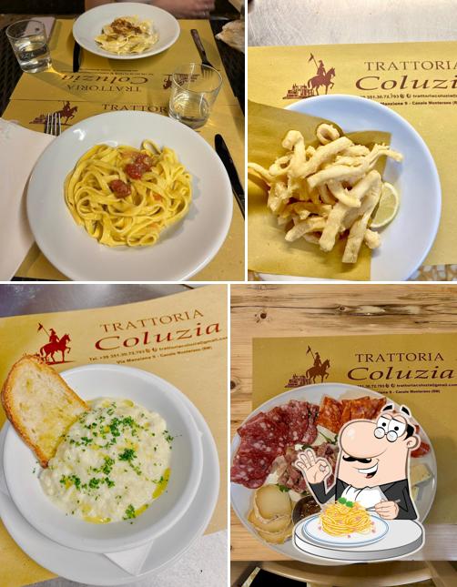 Spaghetti alla carbonara al Trattoria Coluzia