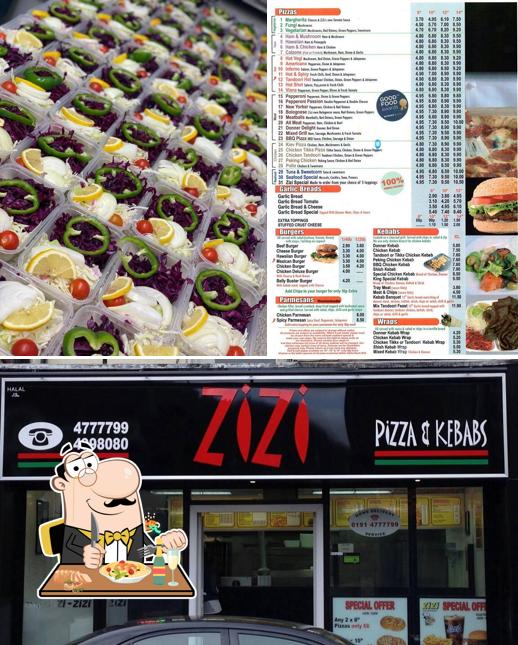 Food at Zizi Pizza Gateshead