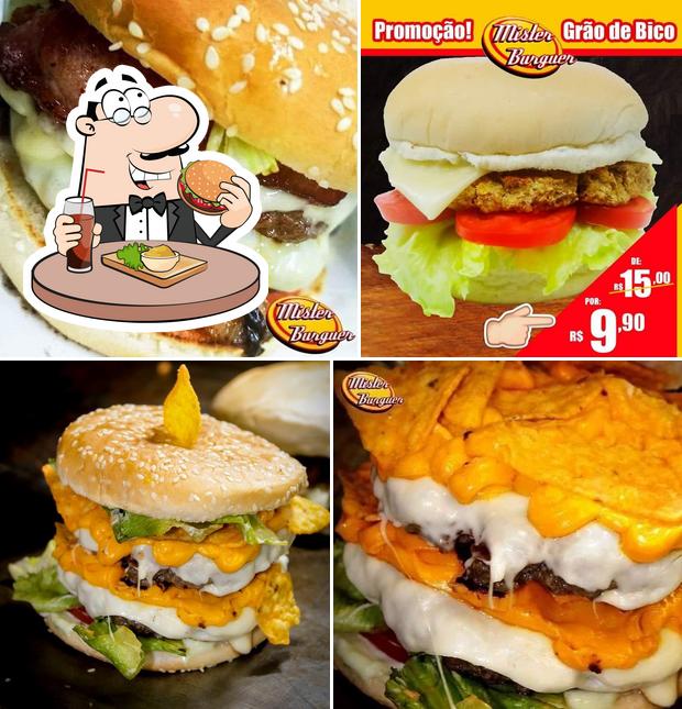 Delicie-se com um hambúrguer no Mister Burguer