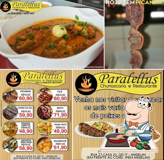 Curry de frango em Churrascaria e Restaurante Paralellus