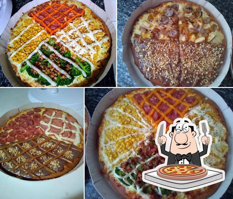 Peça diversos estilos de pizza