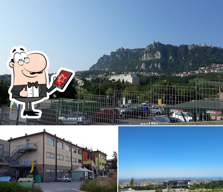 Gli esterni di Hostel San Marino