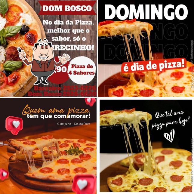 Comida em Pizzaria Dom Bosco