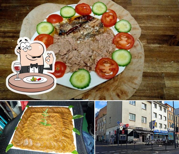 Voici l’image représentant la nourriture et extérieur sur City Grill, FALAFEL POPEYE