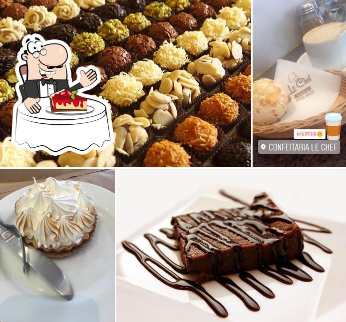 Confeitaria Le Chef provides a selection of sweet dishes
