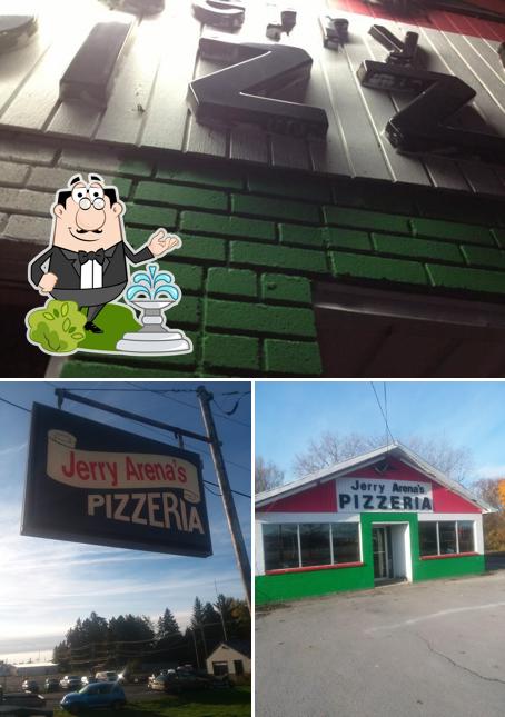 The exterior of Jerry Arena's Pizzeria