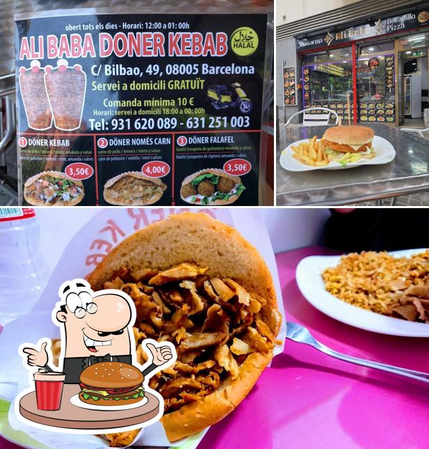 Prueba una hamburguesa en Ali Baba Doner Kebab