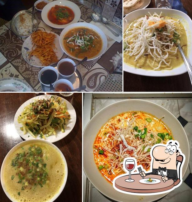 Food at Mandalay Golden Myanmar Restaurant
