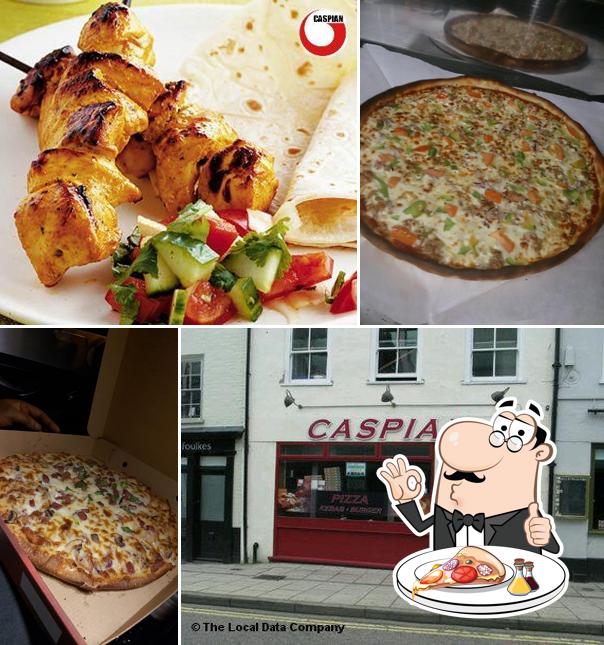 Get pizza at Caspian