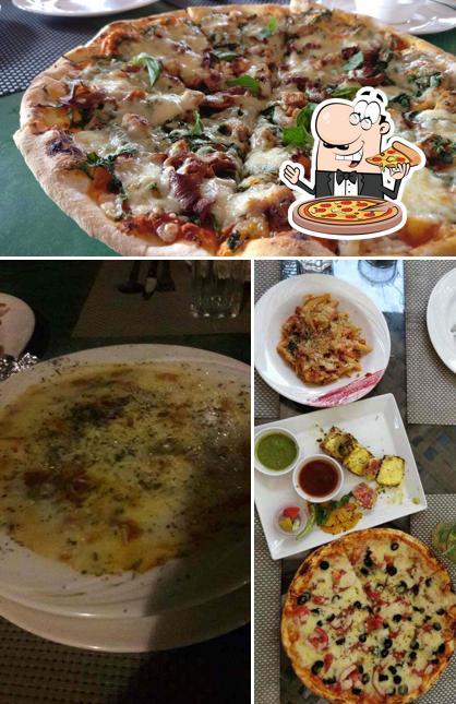 Get pizza at Celine's Kitchen