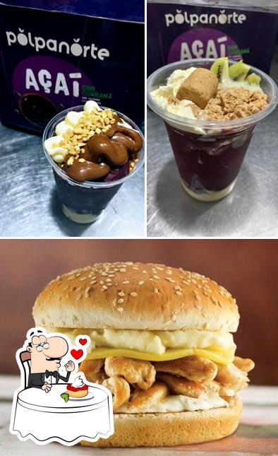 Kanôas lanches e Açaí serve uma variedade de pratos doces