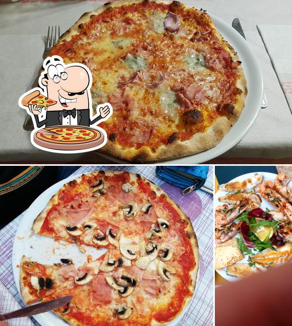 Kostet eine Pizza bei Ristorante Pizzeria da Rostio Trattoria