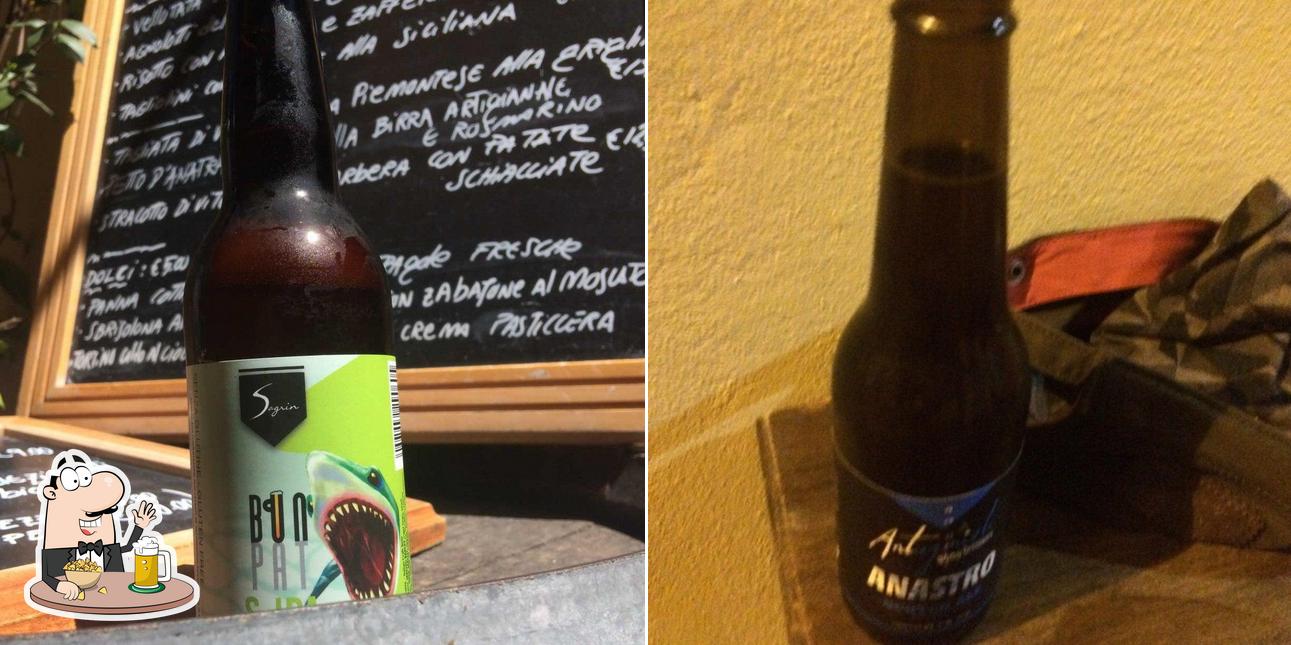 Puoi goderti un rinfrescante bicchiere di birra chiara o scura