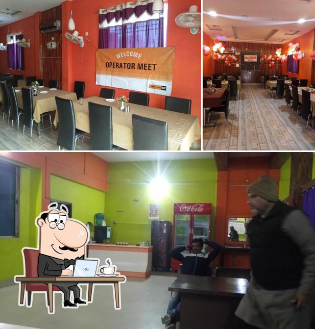 The interior of Mamta Restaurant Khagaria
