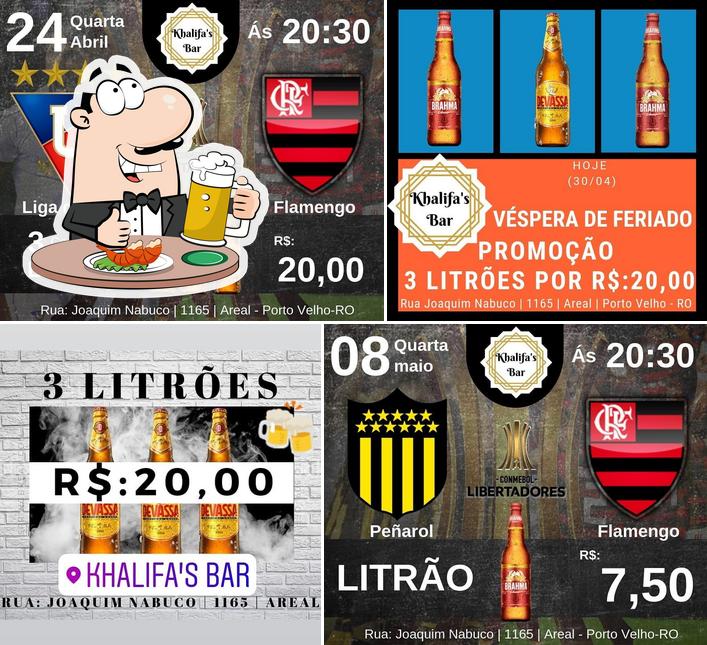 Peça um copo de cerveja leve ou escura