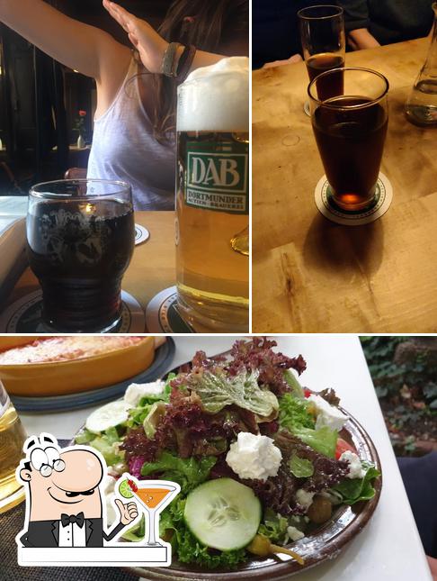 Напитки и еда - все это можно увидеть на этом снимке из Alt Hendesse