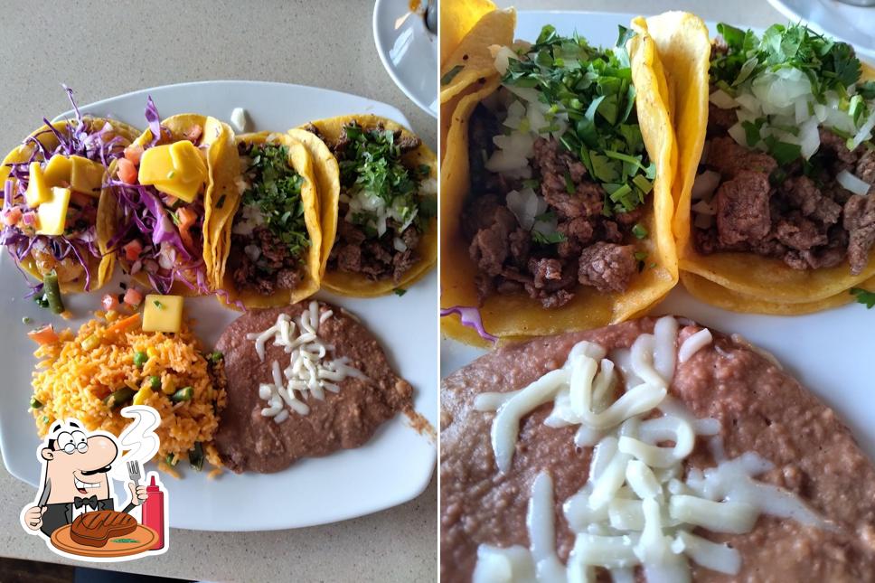 Order meat dishes at OHMG Mexican Cuisine Of Elburn