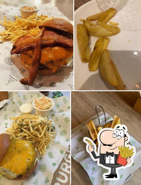 A Starburger vous pouvez profiter des frites, des pommes frites