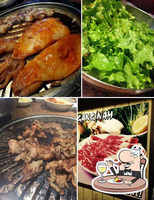 Food at Gangnam Korean BBQ