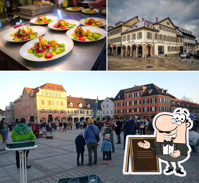 Взгляните на это изображение, где видны внешнее оформление и еда в Lange am Markt