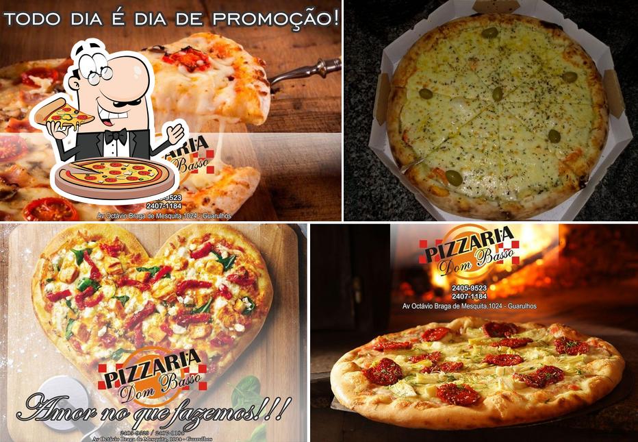 No Pizzaria Dom Basso, você pode conseguir pizza