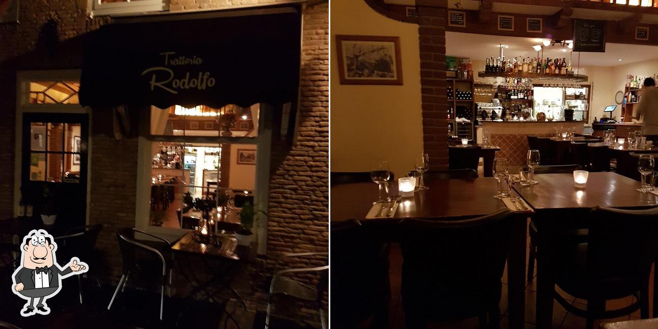 El interior de Italiaans Restaurant Trattoria Rodolfo